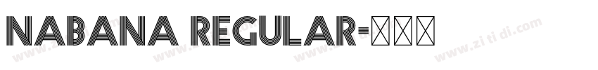 Nabana Regular字体转换